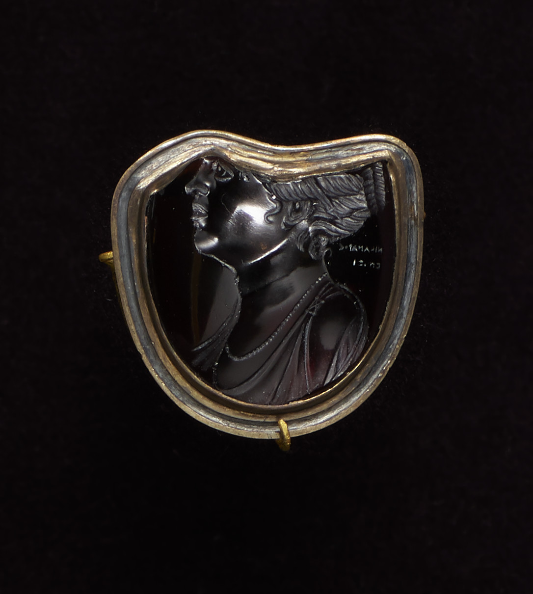 Image for Intaglio with Bust of a Ptolemaic Queen Set in a Mount